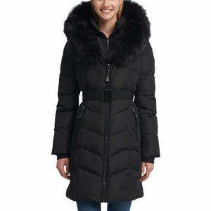 Calvin Klein Ladies' Parka Jacket Belted Puffer